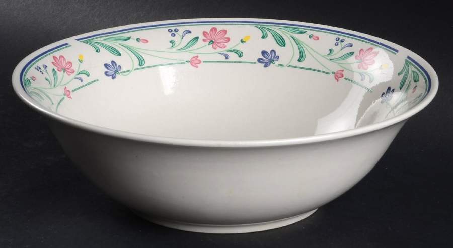 Brandywine (Cream Background) 9" Round Vegetable Bowl by Farberware-1