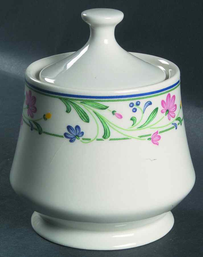 Brandywine (Cream Background) Sugar Bowl & Lid by Farberware-1