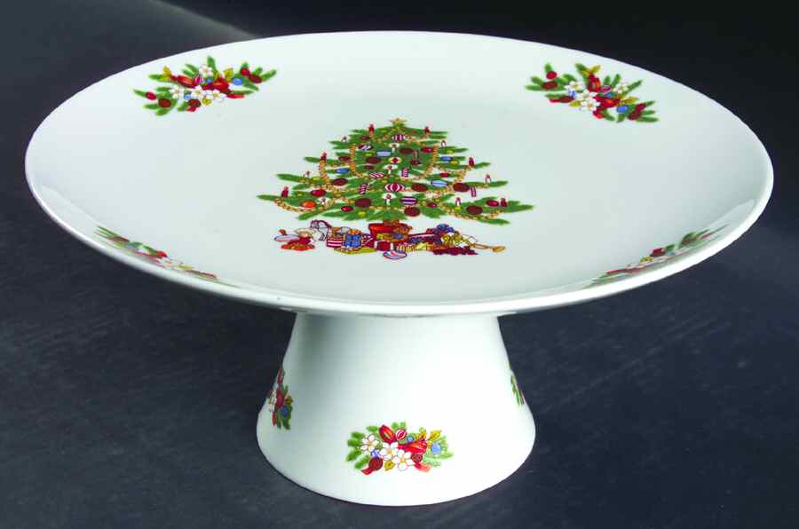 Peace On Earth 10" Diameter Pedestal Cake Stand by Fairfield-1