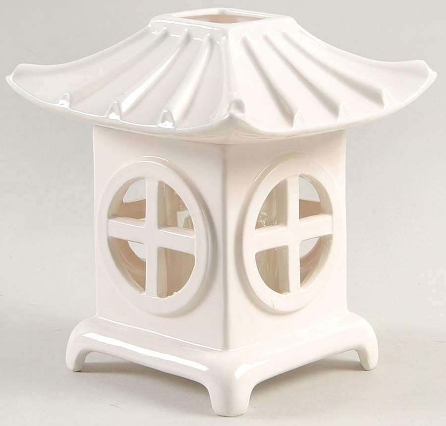 Pagoda 2 Piece Votive Candleholder by Fitz & Floyd-1