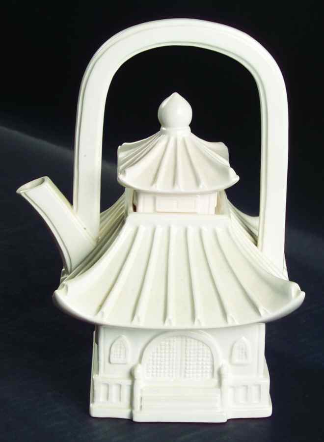 Pagoda Figural Teapot & Lid by Fitz & Floyd-1
