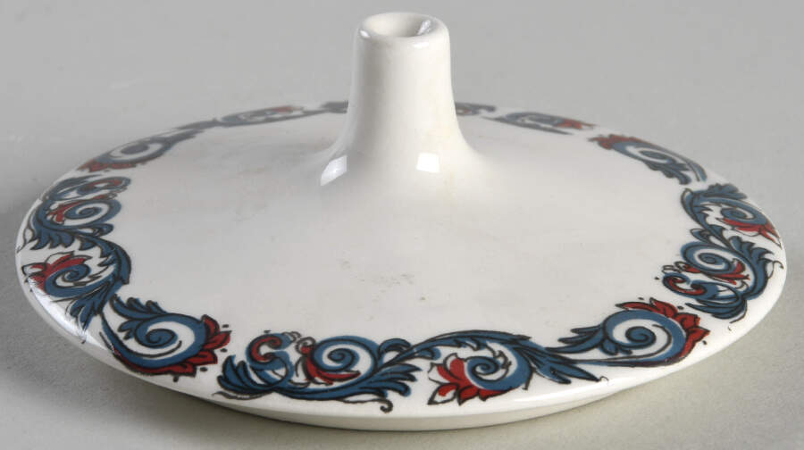 Hardanger Dancers Lid for Sugar Bowl by Figgjo (Norway)-1