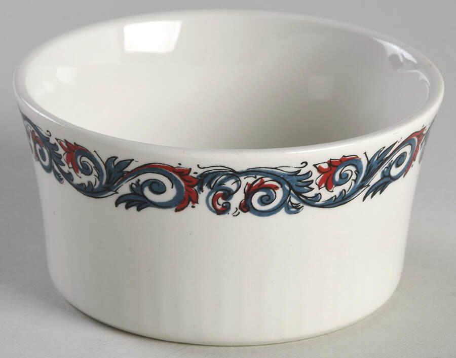 Hardanger Dancers Sugar Bowl No Lid by Figgjo (Norway)-1
