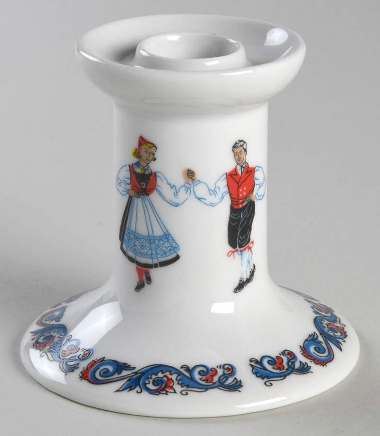 Hardanger Dancers 3" Candlestick by Figgjo (Norway)-1
