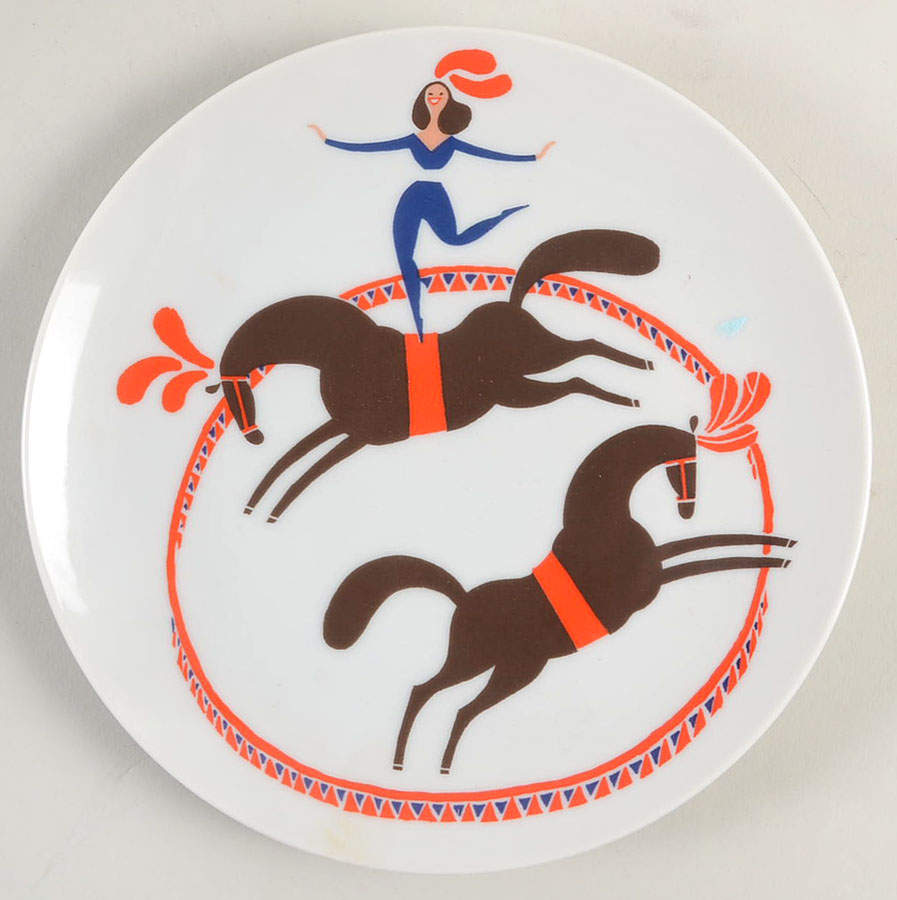 Variations French Circus Salad Plate by Fitz & Floyd-1
