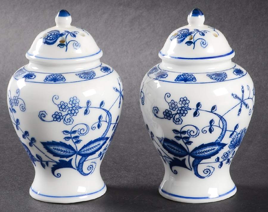 Blue Phenix Salt & Pepper Set by Fine China of Japan-1
