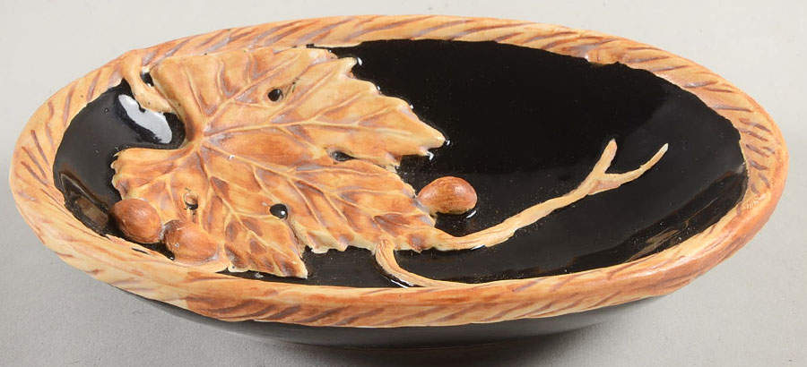 Bordeaux Noir (Earthenware) Soap Dish by Fitz & Floyd-1
