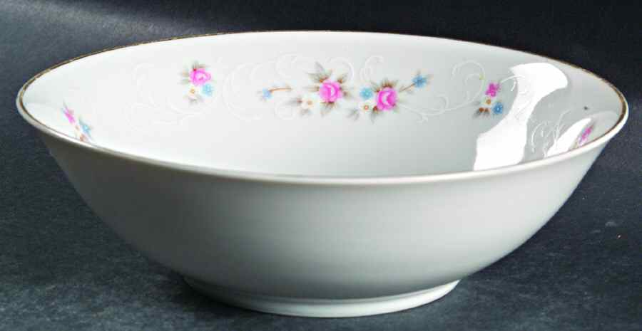 Rosebud Coupe Cereal Bowl by Fine China of Japan-1