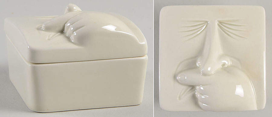Great Faces Pill Box by Fitz & Floyd-1
