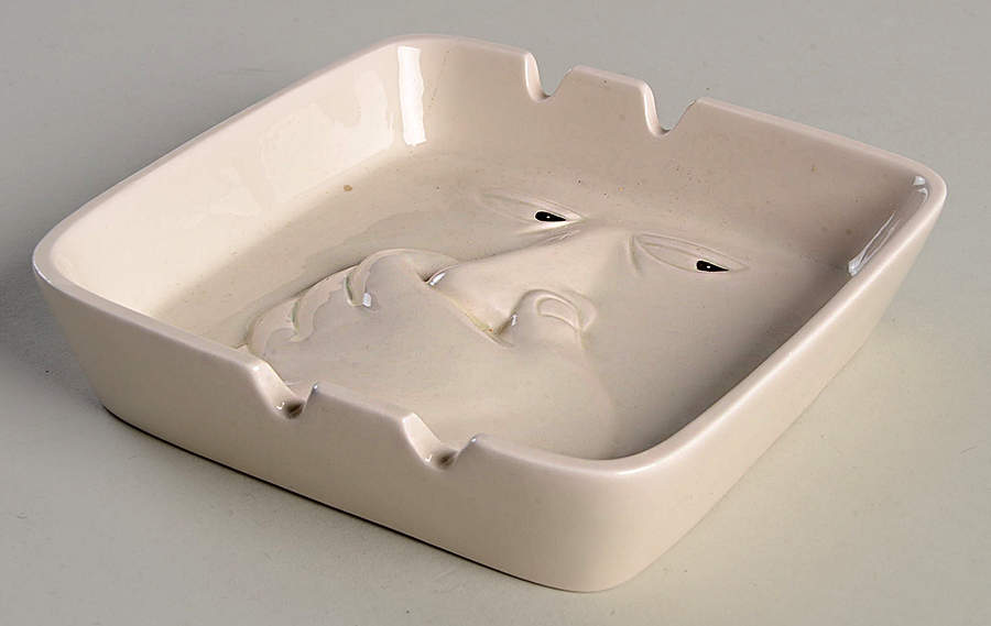 Great Faces Small Ashtray by Fitz & Floyd-1