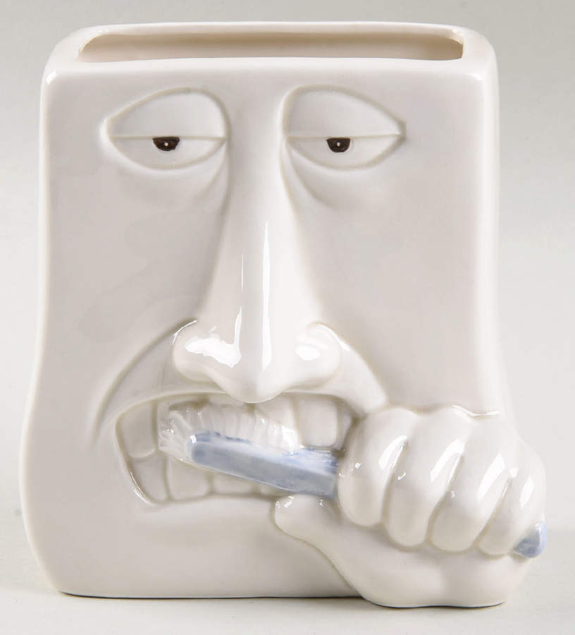 Great Faces Toothbrush Holder by Fitz & Floyd-1