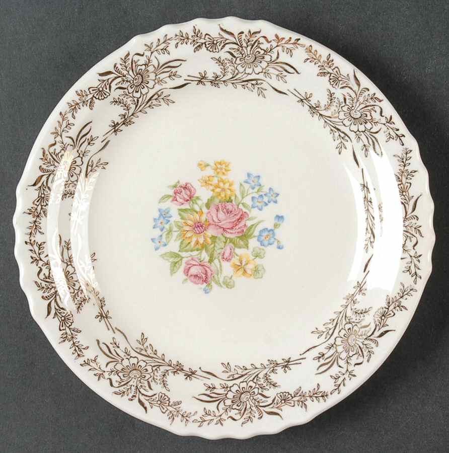 Golden Harvest Bread & Butter Plate by French Saxon-1