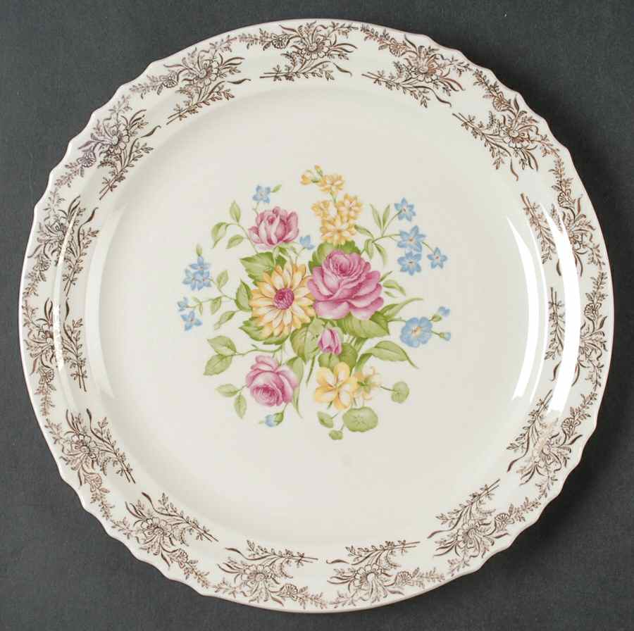 Golden Harvest Dinner Plate by French Saxon-1