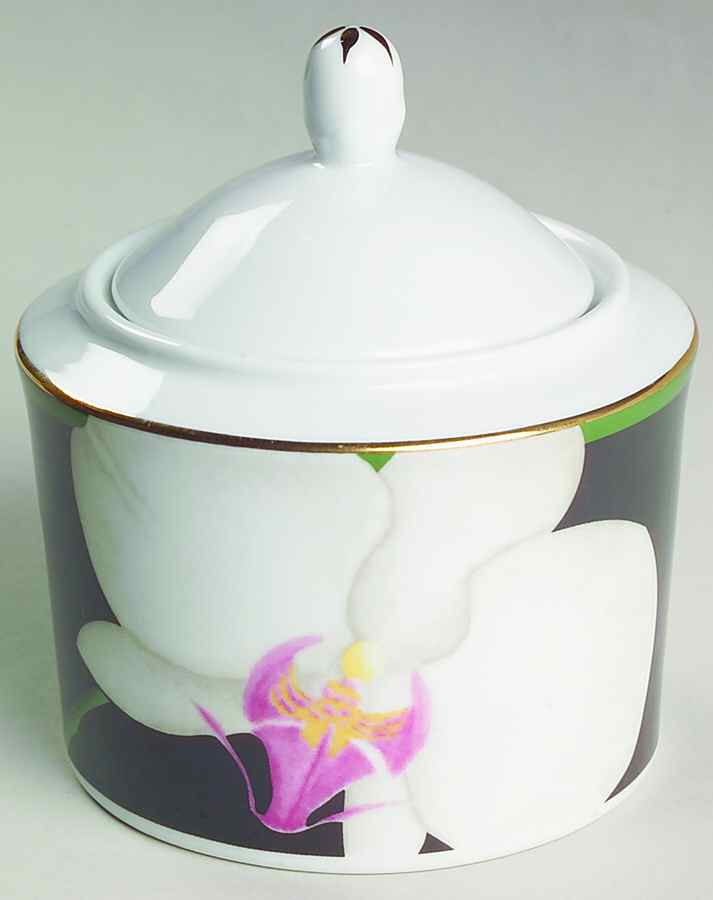 WHITE ORCHID Sugar Bowl & Lid by Fairfield-1