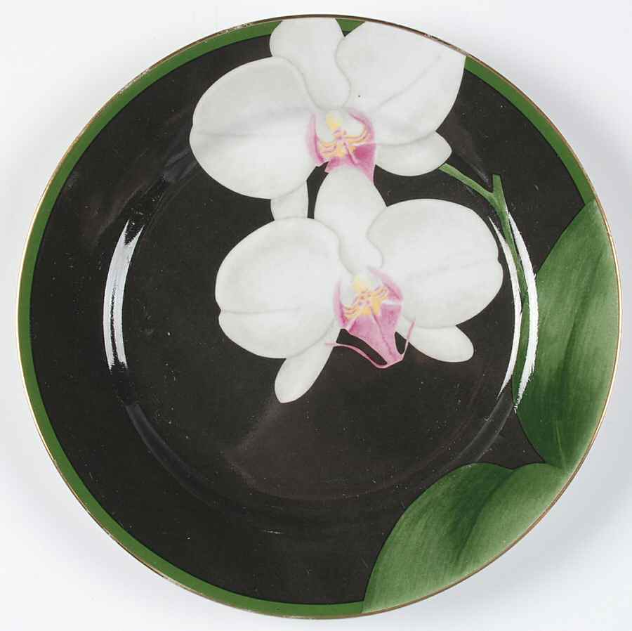 WHITE ORCHID Salad Plate by Fairfield-1