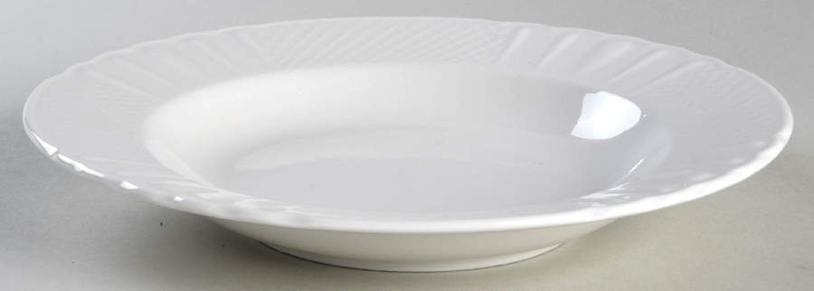 Lattice White Rim Soup Bowl by Farberware-1