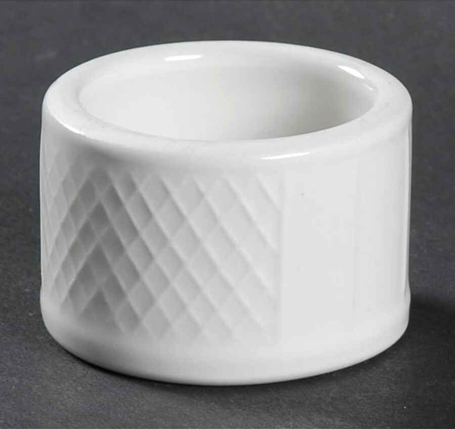 Lattice White Napkin Ring by Farberware-1