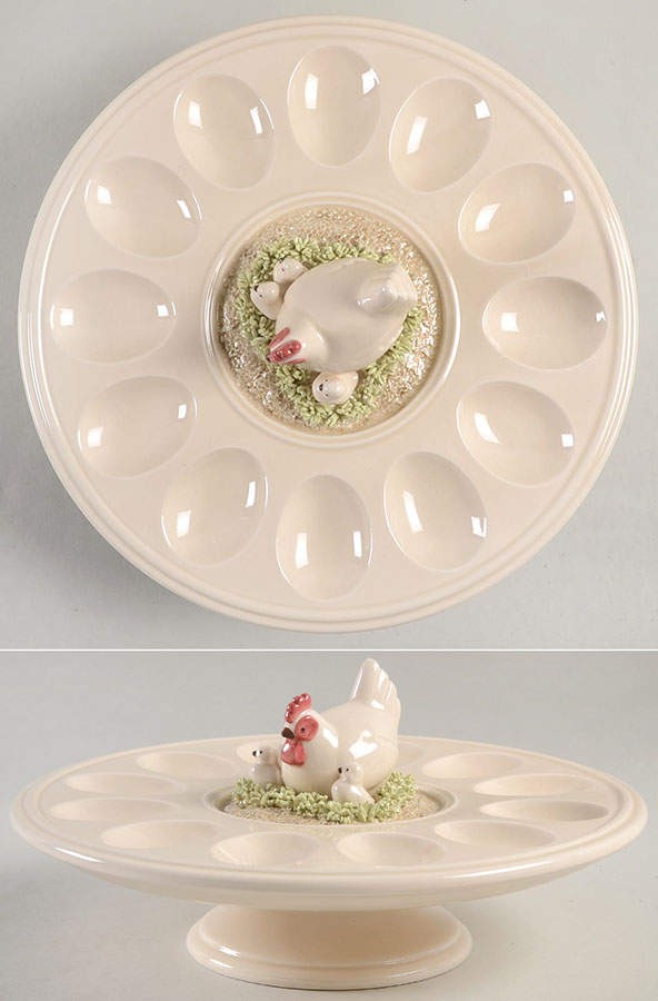 Country Day Deviled Egg Plate by Fitz & Floyd-1