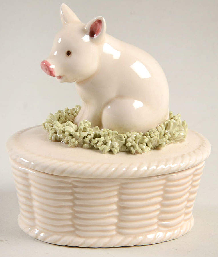 Country Day Figural Covered Box by Fitz & Floyd-1