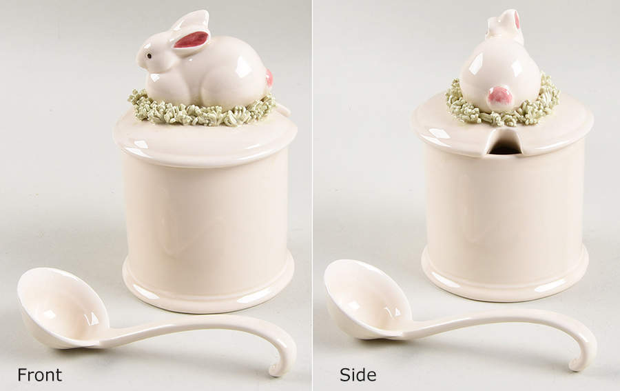 Country Day Jam/Jelly & Lid W/Spoon by Fitz & Floyd-1