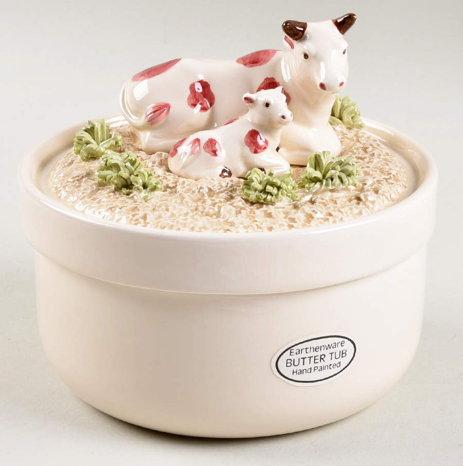 Country Day Butter Tub & Lid by Fitz & Floyd-1