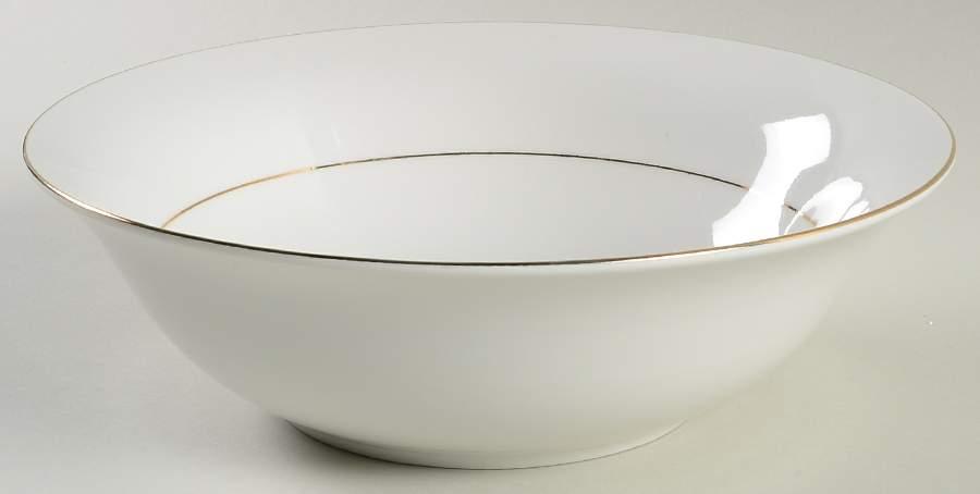 Simplicity Gold (Rim Shape) 9" Round Vegetable Bowl by Farberware-1