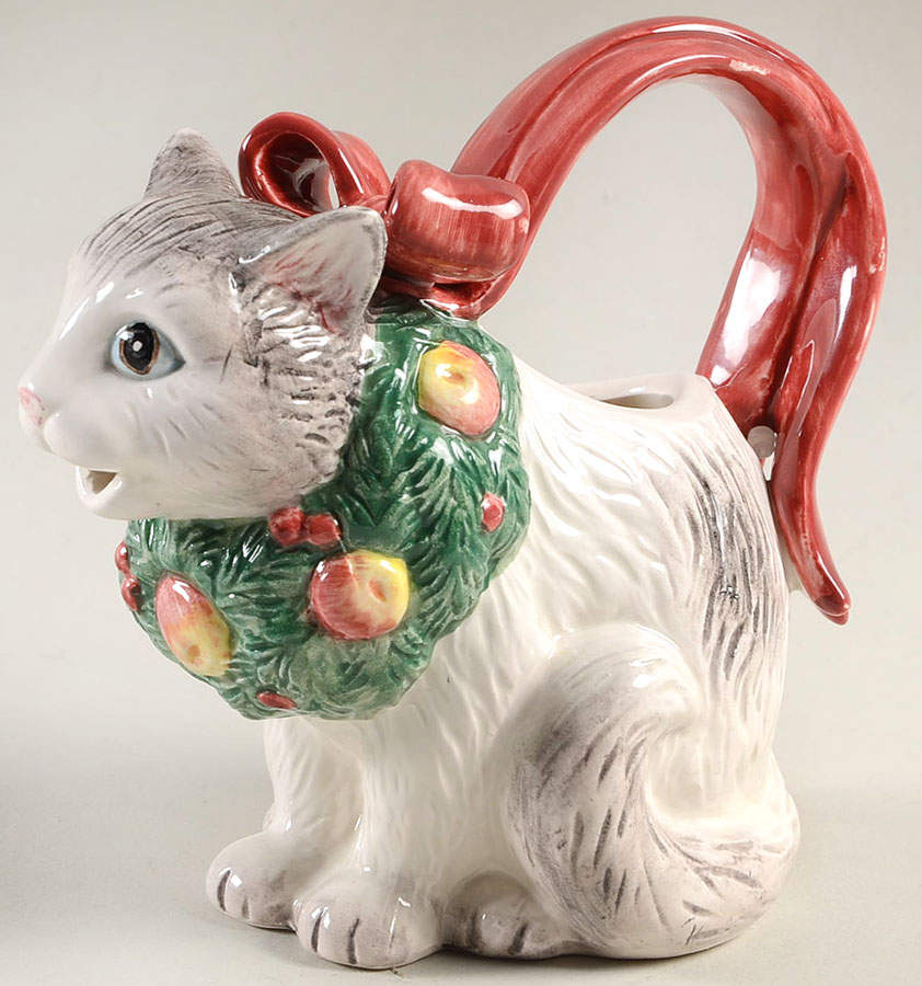 Holiday Cats Creamer by Fitz & Floyd-1