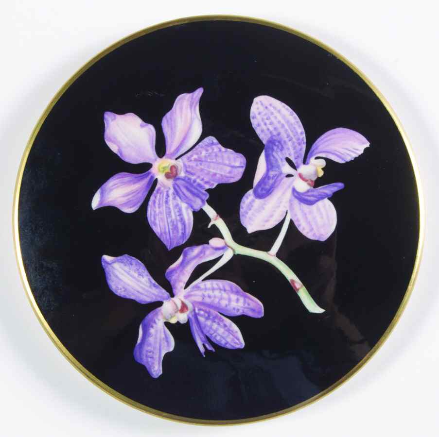 Orchidee Lid for Round Box by Fitz & Floyd-1