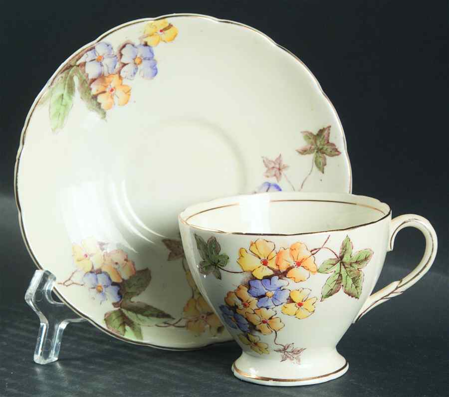 V2109 Footed Demitasse Cup & Saucer Set by Foley-1