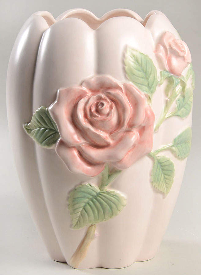 Blushing Rose 9" Vase by Fitz & Floyd-1