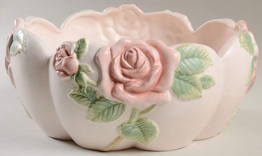 Blushing Rose Centerpiece by Fitz and Floyd-1