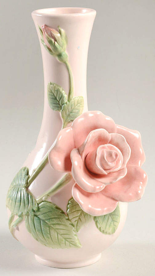 Blushing Rose 7" Bud Vase by Fitz & Floyd-1