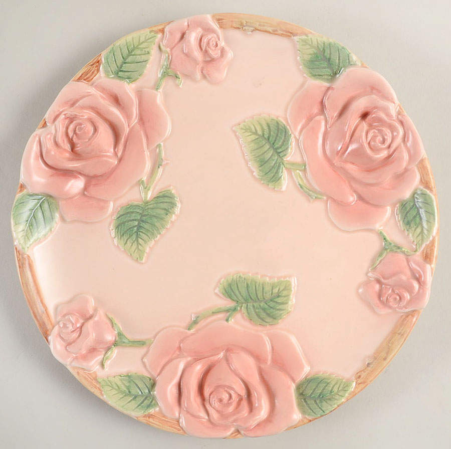 Blushing Rose Canape Plate by Fitz & Floyd-1