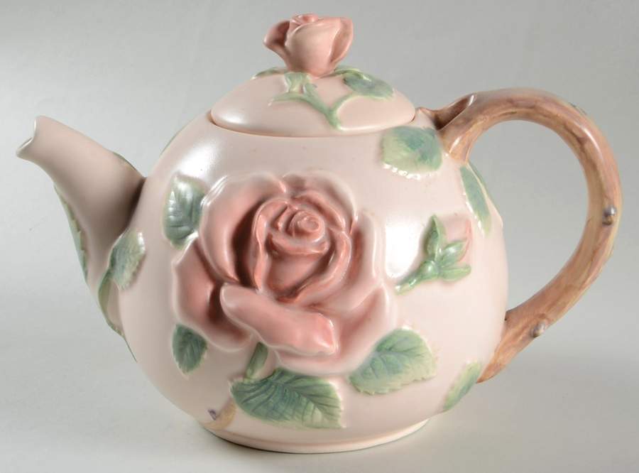 Blushing Rose Teapot & Lid by Fitz and Floyd-1