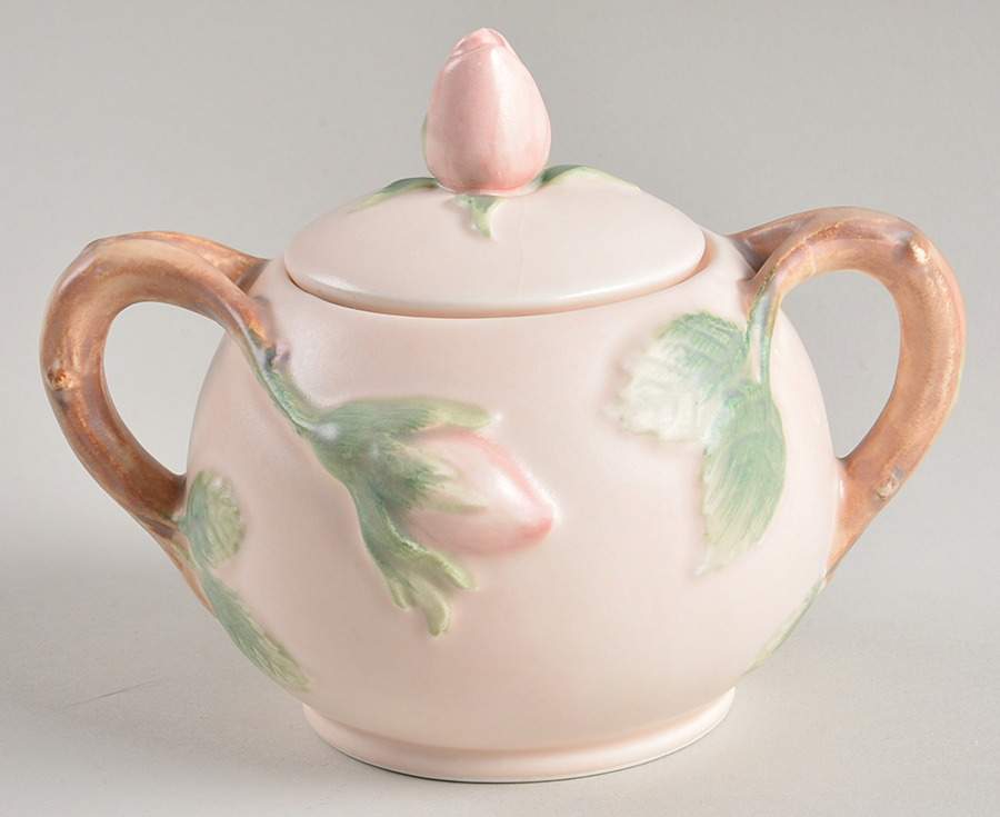 Blushing Rose Sugar Bowl & Lid by Fitz & Floyd-1