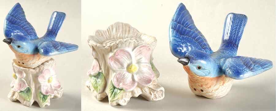Bluebirds Stacking Salt & Pepper Set by Fitz & Floyd-1