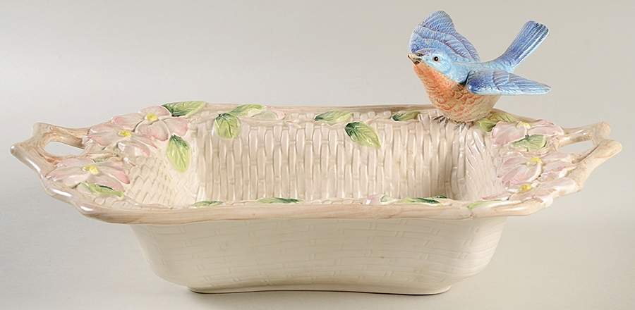 Bluebirds 13" Rectangular Serving Bowl by Fitz & Floyd-1