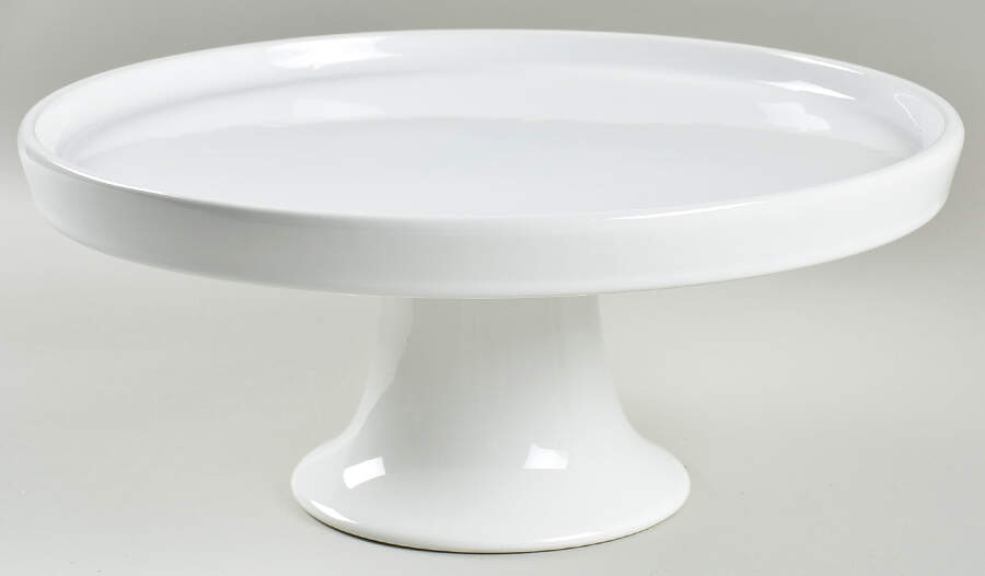 Coronado White Footed Cake Plate by Fapor (Portugal)-1