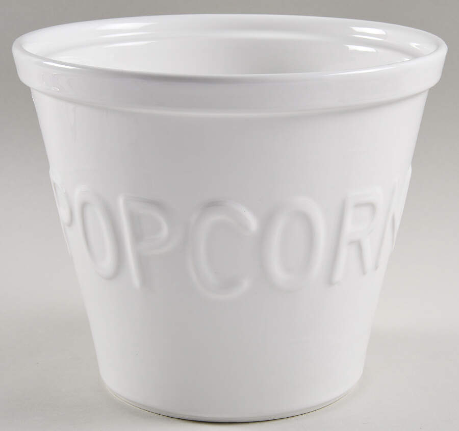 Coronado White Popcorn Bucket by Fapor (Portugal)-1