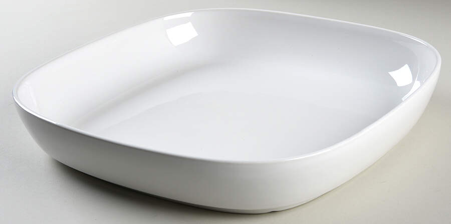 Coronado White 12" Square Bowl by Fapor (Portugal)-1