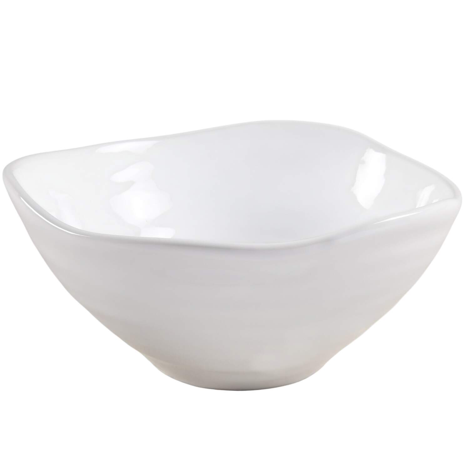 Coronado White 9" Triangular Vegetable Bowl by Fapor (Portugal)-1