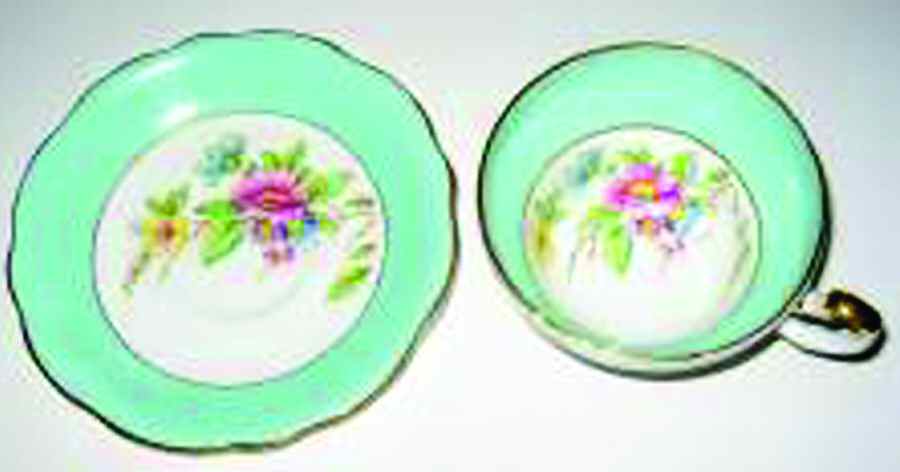 V2844 Footed Cup & Saucer Set by Foley-1