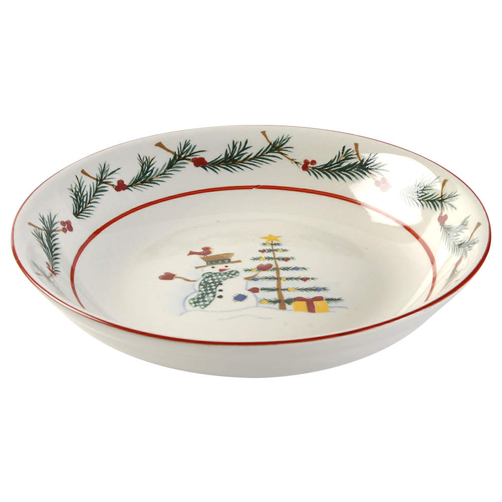 Holiday Snowman Coupe Soup Bowl by Farberware-1