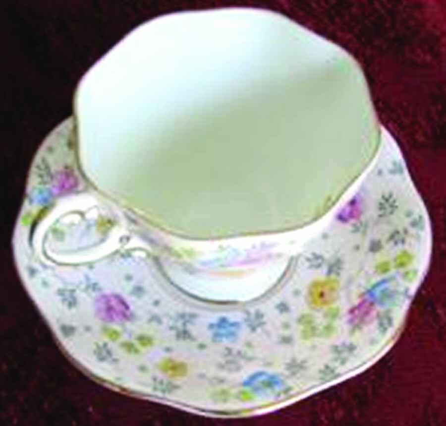 181241 Footed Cup & Saucer Set by Foley-1