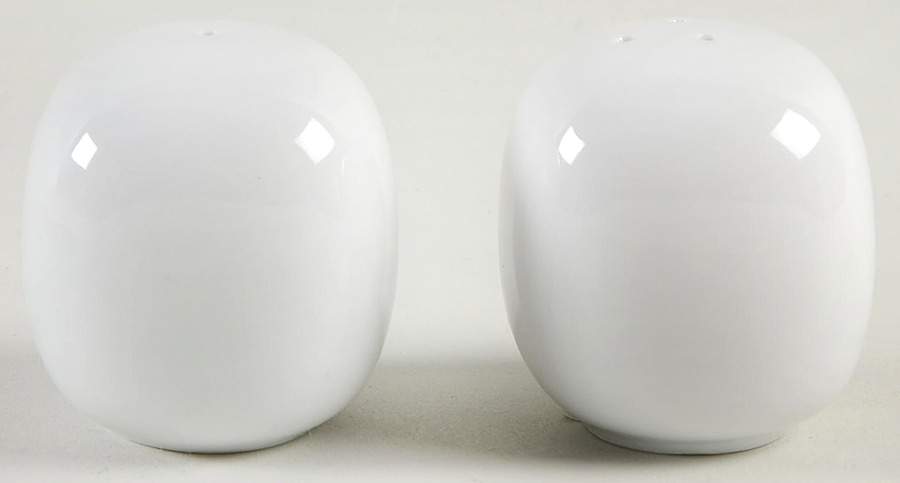 Total Color Spectrum White Salt & Pepper Set by Fitz & Floyd-1