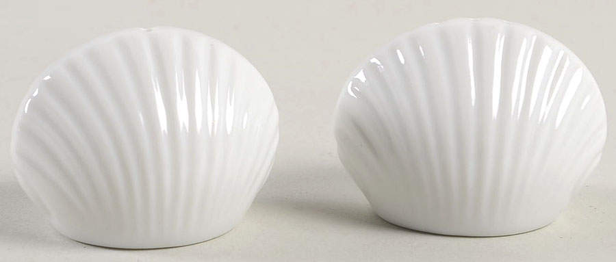 Total Color Spectrum White Individual Salt & Pepper Set by Fitz & Floyd-1
