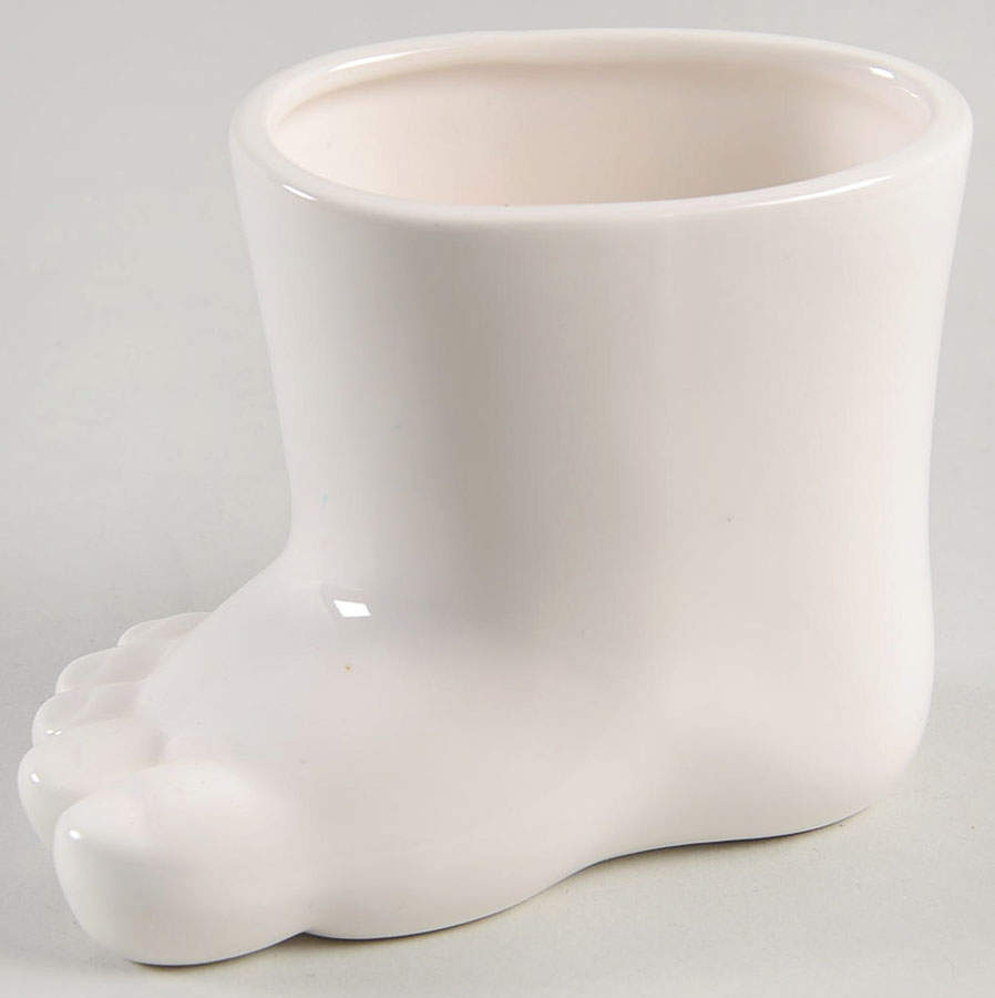 Total Color Spectrum White 2" Foot Vase by Fitz & Floyd-1