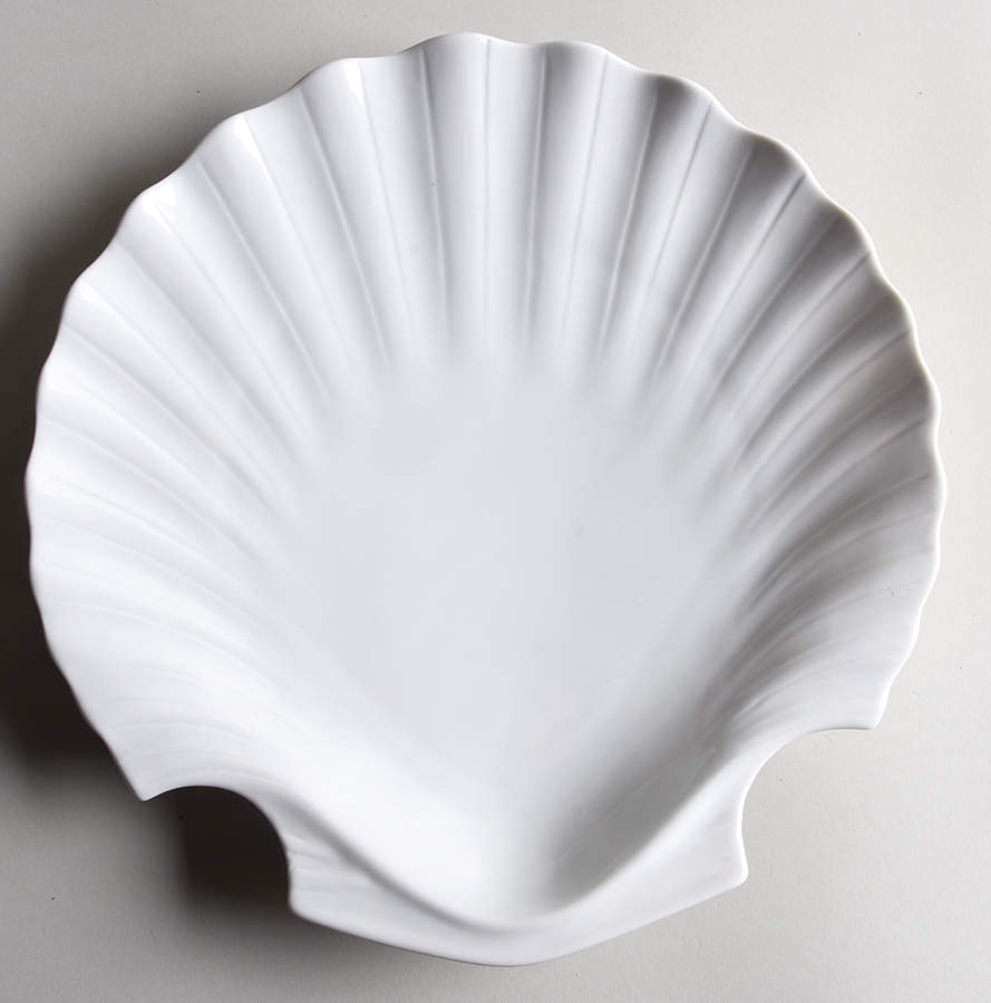 Total Color Spectrum White Shell Plate by Fitz & Floyd-1