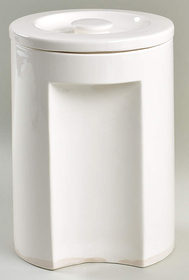 Total Color Spectrum White Extra Large Canister & Lid by Fitz & Floyd-1