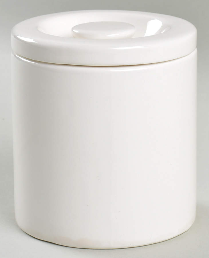 Total Color Spectrum White Small Canister & Lid by Fitz & Floyd-1